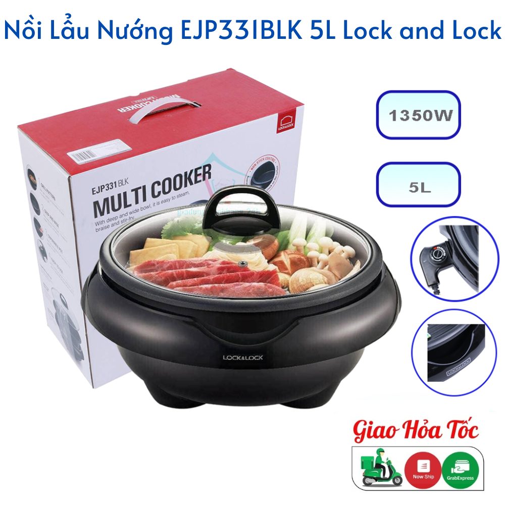 Nồi Điện Đa Năng Lock&Lock EJP331BLK 5 Lít