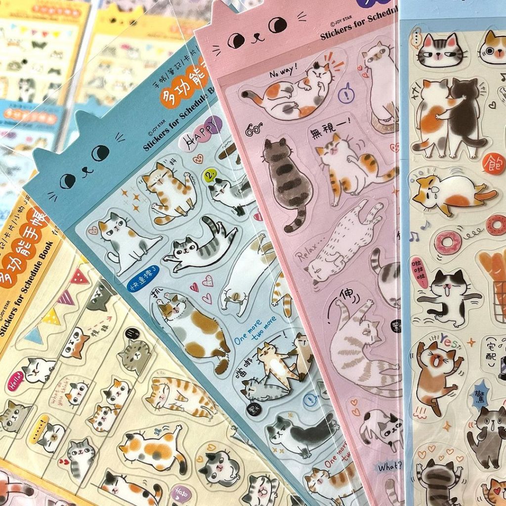 Sticker, nhãn dán trong suốt hình động vật đáng yêu chính hãng BERG Đài Loan Art Therapy