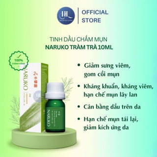 (Bản Đài - Date Mới) Tinh dầu làm giảm sưng tấy mụn Naruko trà tràm Tea Tree Purifying Essential Oil 10ml