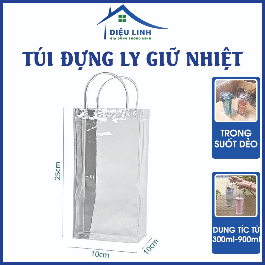  Túi Đựng Bình Giữ Nhiệt Ly Giữ Nhiệt có Quai Xách Mang Đi Bình Giữ Nhiệt Trong Suốt Dieulinhshop 