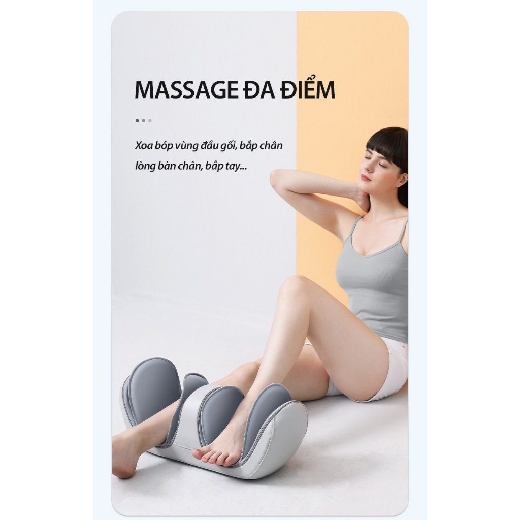 Máy Massage Đầu Gối Đa Năng Rulax RL21, Co Bóp Túi Khí, Sạc Pin Cao Cấp, Bảo Hành Chính Hãng 12 Tháng