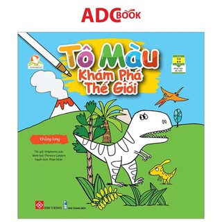 Sách- tô màu khám phá thế giới - khủng long