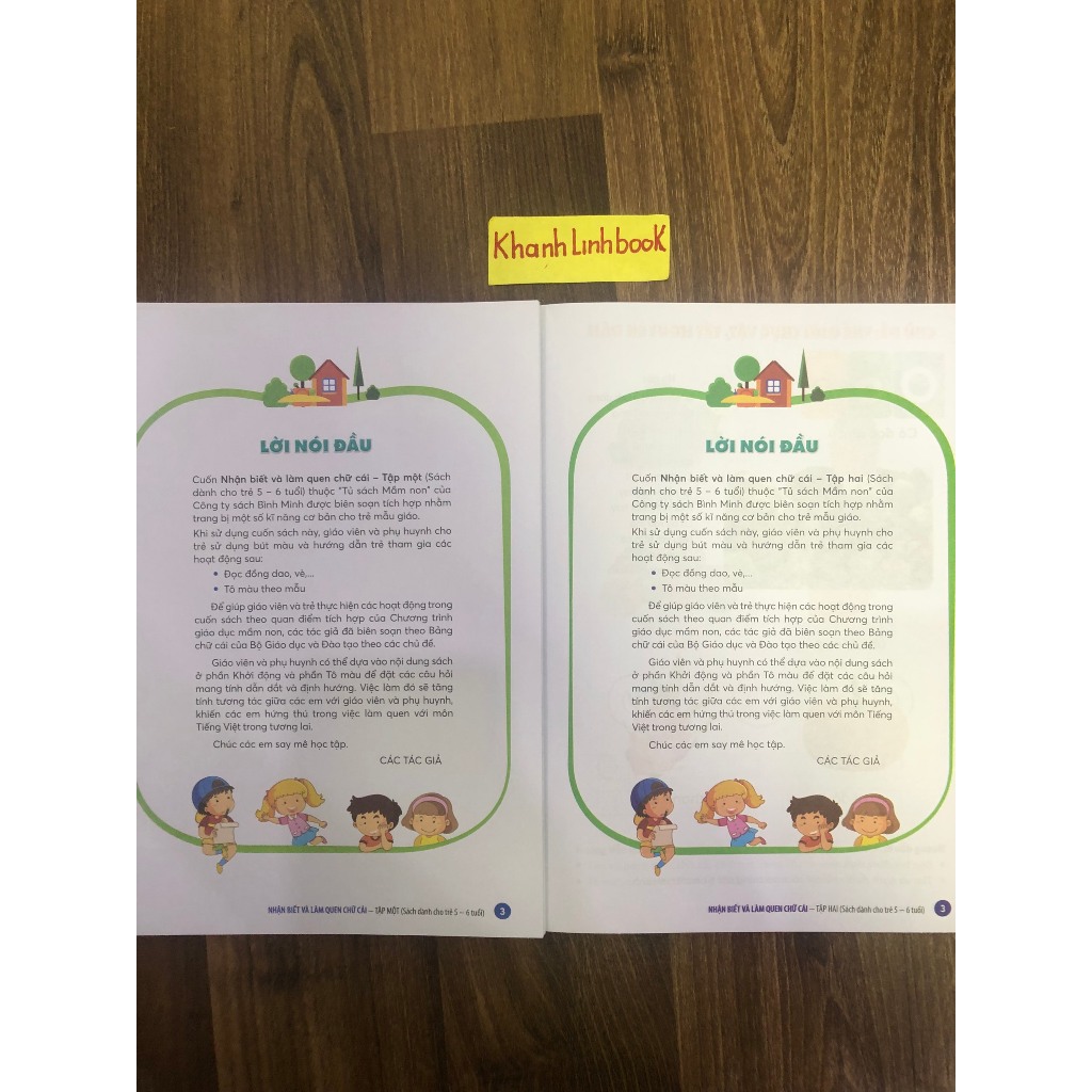 Sách Combo nhận biết và làm quen chữ cái Tập 1 + 2