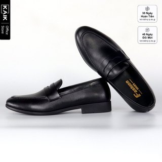 Loafer penny blackmen - Giày lười nam da bò màu đen