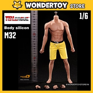 Mô hình TBLeague Phicen Super Flexible Male Seamless Body M32 1/6 (cơ thể Nam Silicon) - Hàng chính hãng