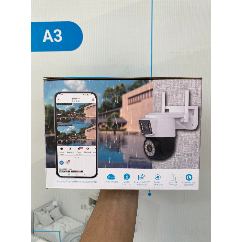 Camera Wifi Yoosee 2 khung hình Q16 LED TO 6MP | 4K | Ngoài trời | 2 ống kính 2 khung hình