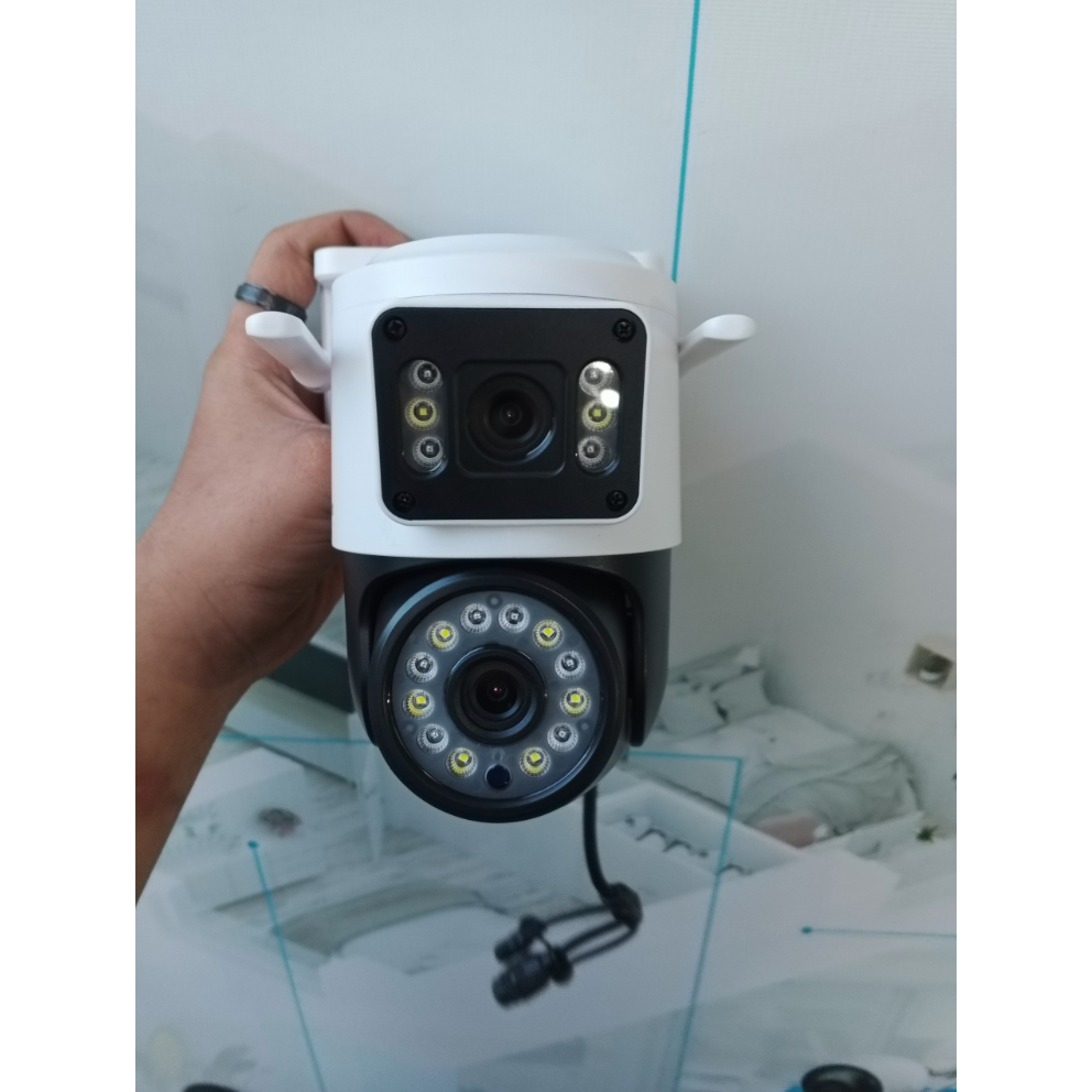 Camera Wifi Yoosee 2 khung hình Q18 LED TO 6MP | 4K | Ngoài trời | 2 ống kính 2 khung hình