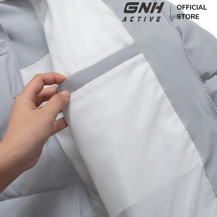 Áo Khoác Phao Nam GNH ACTIVE Áo Phao Nam Chần Bông Siêu Ấm Dày Dặn Cản Gió Kiểu Dáng Thể Thao Năng Động | GNH AKB23041
