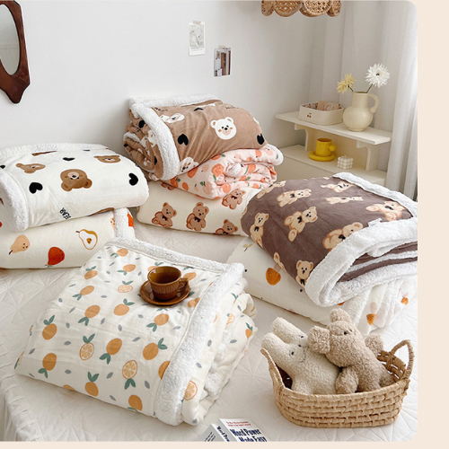 Chăn Nhung Lông Cừu Cho Bé Nhiều Màu Đáng Yêu- Kích Thước 100*140cm - Siêu Dày Dặn Mềm Mịn Giữ Ấm Mẹ Lọ Lem - HT654