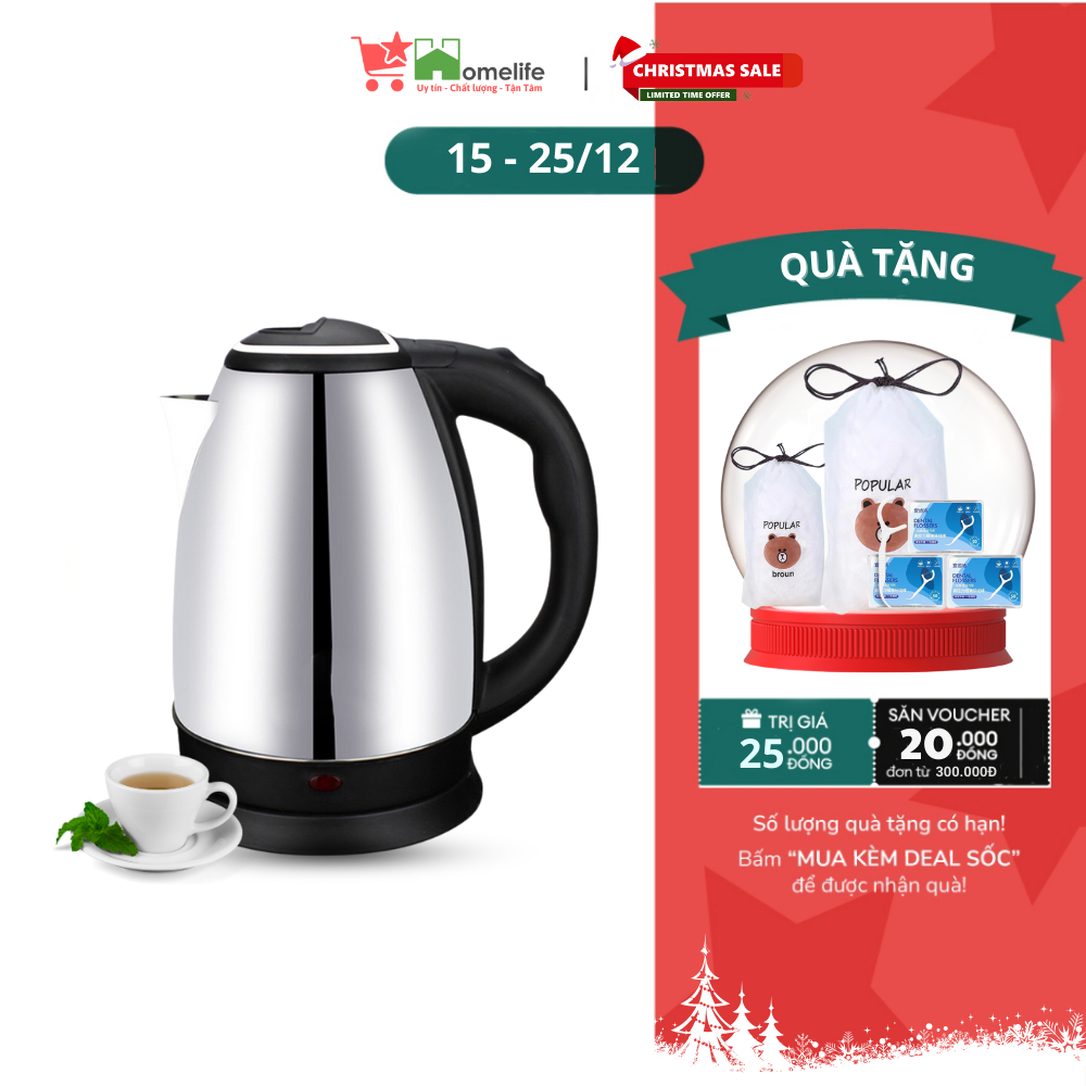 Ấm Đun Nước Inox Siêu Tốc 1.8L Tiện Dụng - AST01