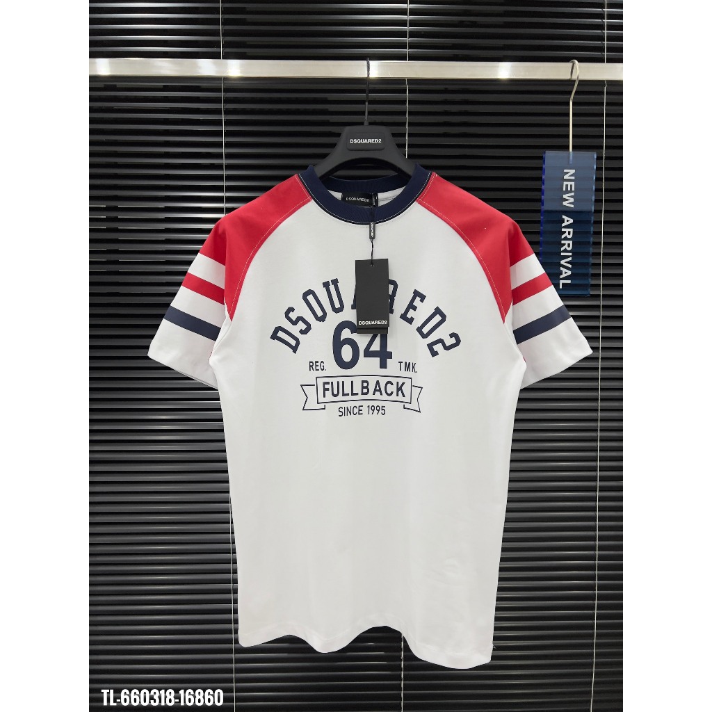 🔥Hot🔥Áo thun DSQUARED2 college stud thiết kế hot trend Nam nữ New 2024
