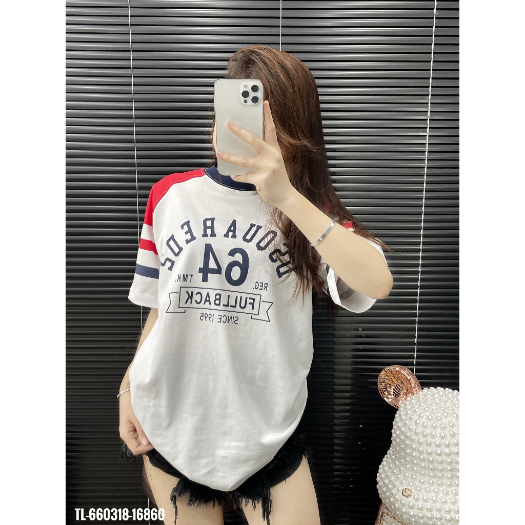 🔥Hot🔥Áo thun DSQUARED2 college stud thiết kế hot trend Nam nữ New 2024