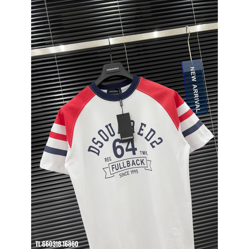 🔥Hot🔥Áo thun DSQUARED2 college stud thiết kế hot trend Nam nữ New 2024