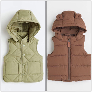 Áo gile phao cho bé h&m sz 9/12m,18/24m