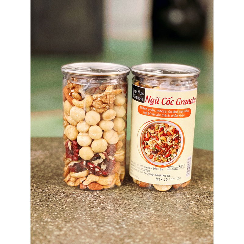 Ngũ cốc granola 20 hạt macca 500gr