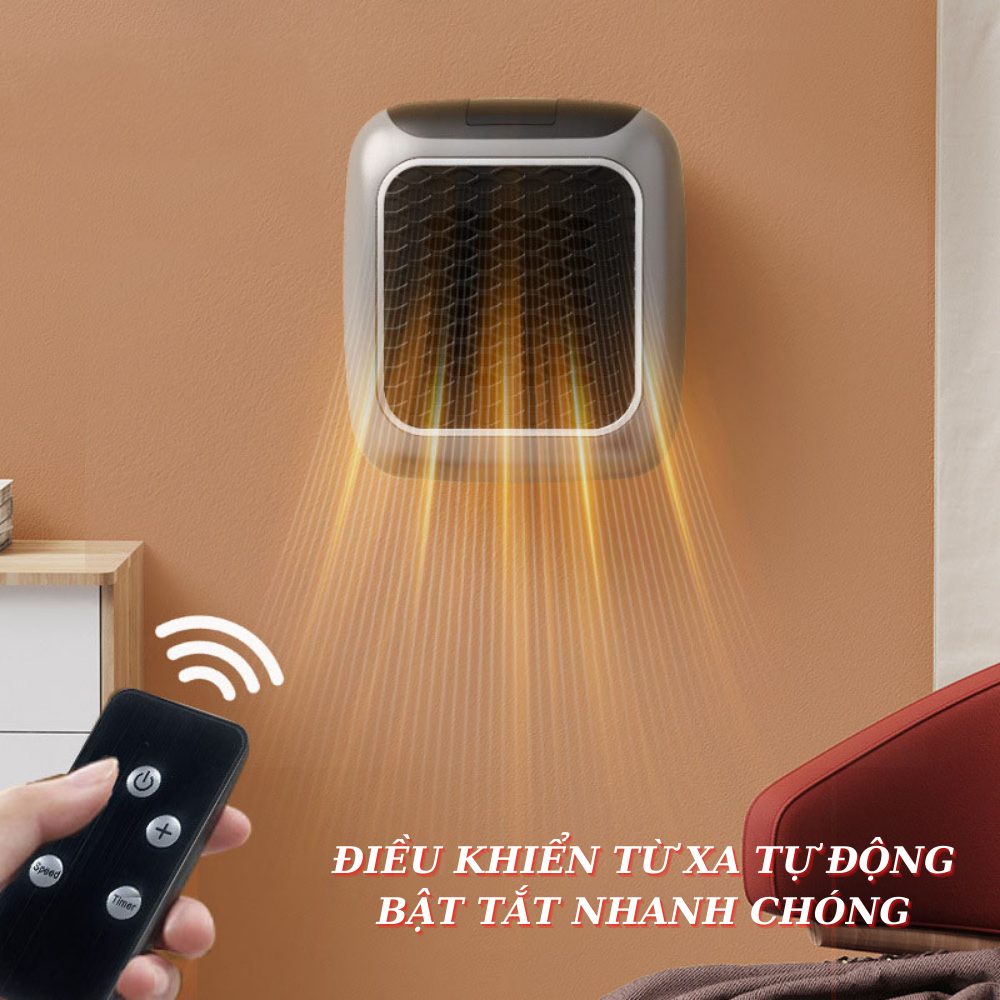 Máy Sưởi Ấm Mini Xiaomi - Glenda, Cầm Tay Nhiều Cấp Độ Làm Nóng Nhanh Chóng, Công Suất 800W, Cho Phòng Ngủ, Phòng khách