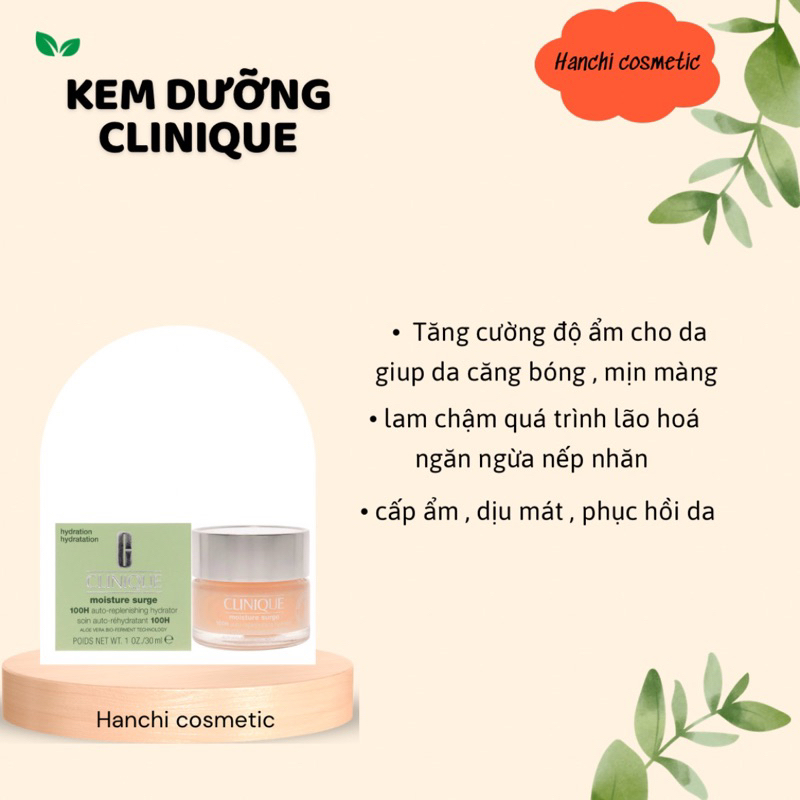 kem dưỡng clinique