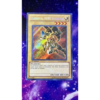 Lá bài thẻ bài Yugioh Elemental HERO Sparkman Alternate Art – Secret Rare - Tặng bọc bài nhựa bảo quản