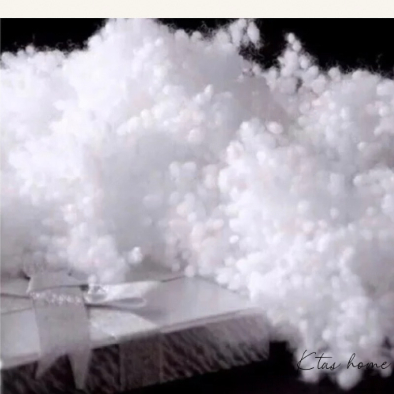 Bông gòn bi, bông hạt nhồi thú, nhồi gối 500g - gòn bi sạch loại 1 nhồi các loại thú bông