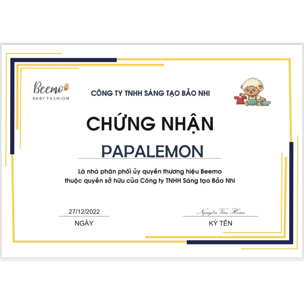Áo dài cách tân bé trai BEEMO CHÍNH HÃNG AD011 áo dài cho bé chất liệu nhung chéo hàn mềm mại cho bé mặc tết PAPALEMON