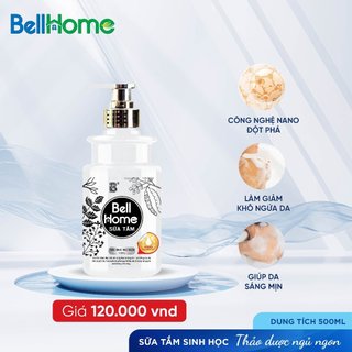 Sữa tắm công nghệ sinh học thảo dược ngủ ngon bell home 500ml