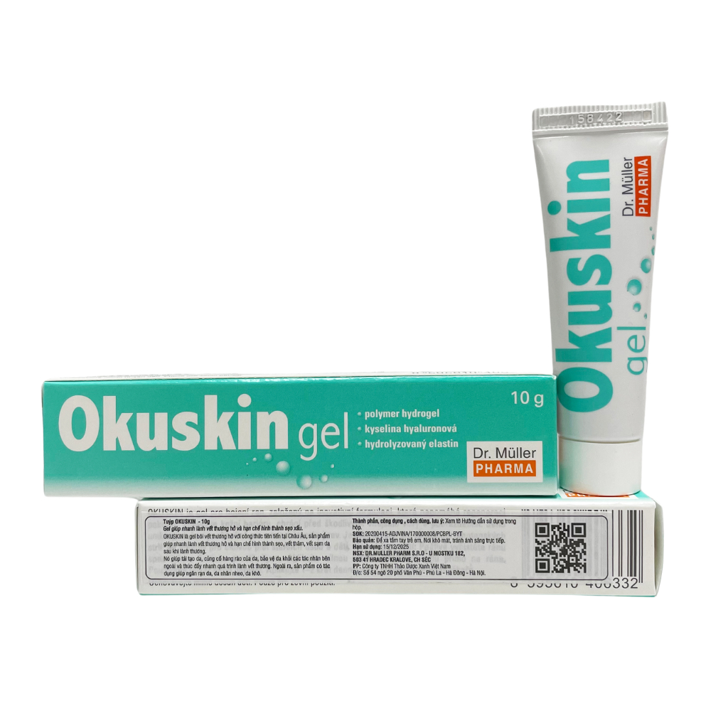 Okuskin gel - Lành vết thương hở, ngăn sẹo, vết rạn