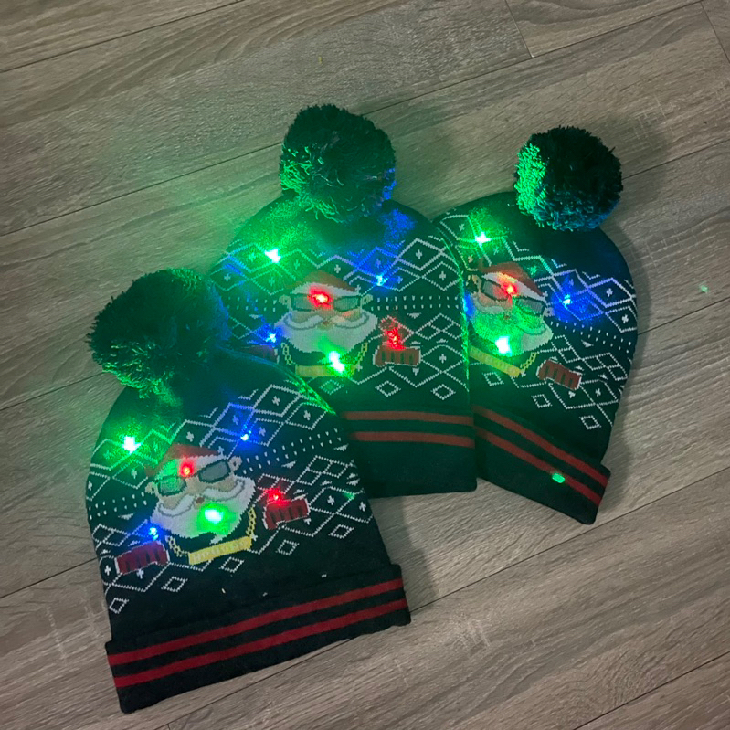 Mũ len Noel đèn nháy- HÀNG SALE KHÔNG ĐỔI TRẢ