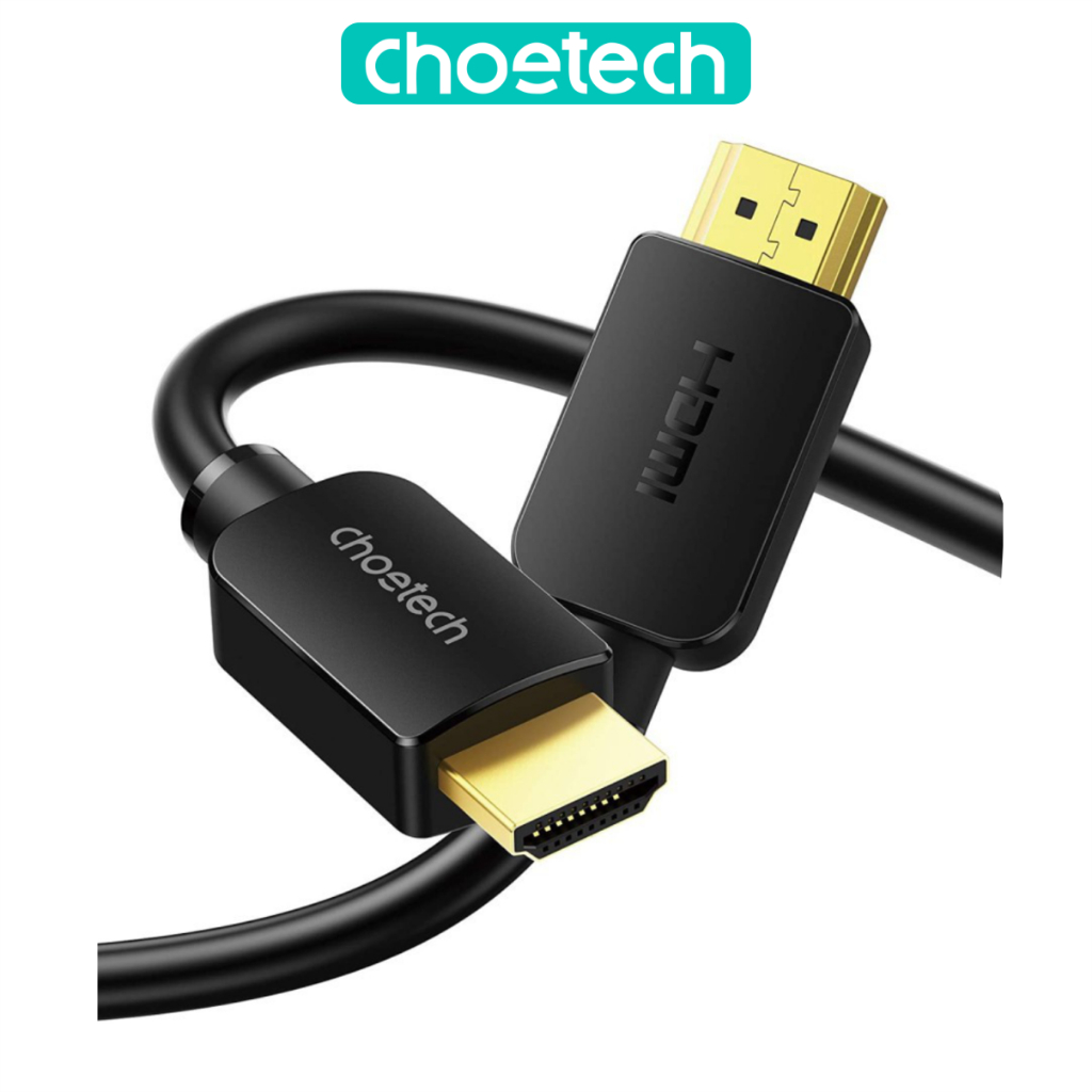Dây Cáp HDMI 2.1 CHOETECH XHH03-BK Dài 2M Phân Giải Tối Đa 8K 48Gbps, 4K 120Hz  - Hàng Chính Hãng