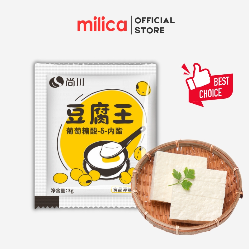 Đường nho /glucolactone làm đậu phụ, đậu hũ, tàu hũ, tào phớ Shangchuan tại nhà 1 gói 3g