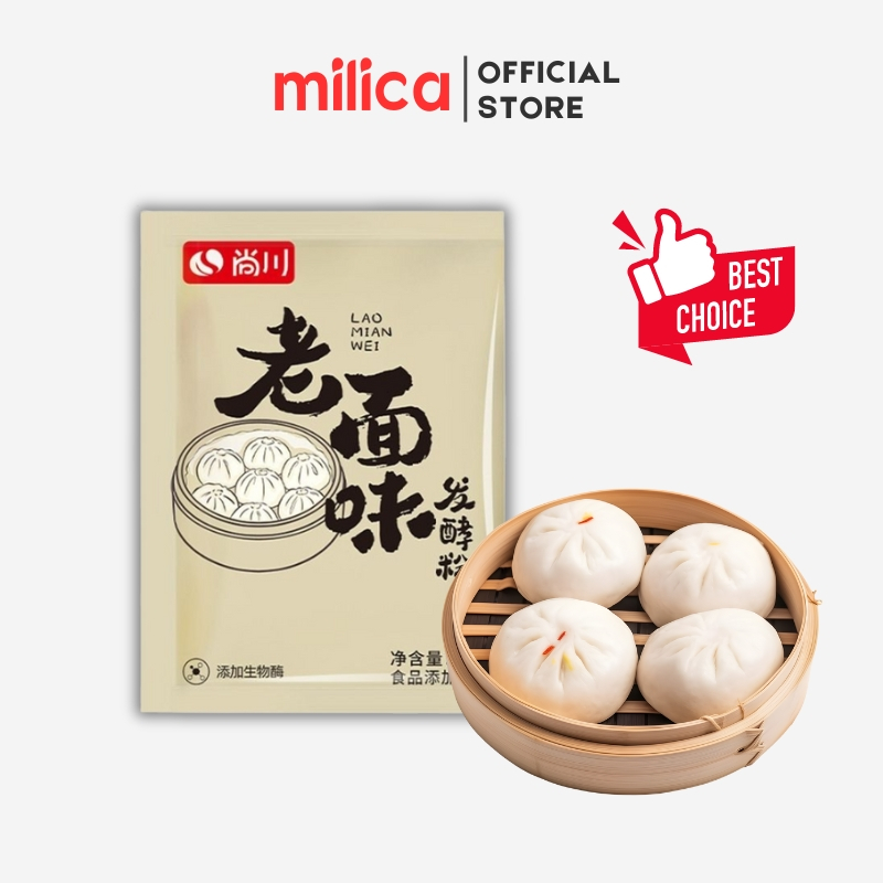 Bột nở, bột nổi SHANGCHUAN làm bánh bao hương vị truyền thống Trung Hoa gói 6g