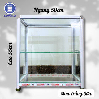  Tủ bán hàng ăn  KHÔNG CỬA   50 x 30 x 55 cm nhôm kính bền đẹp 