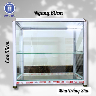   KHÔNG CỬA Tủ bán hàng ăn lớn 60 x 30 x 55 cm nhôm kính bền đẹp 