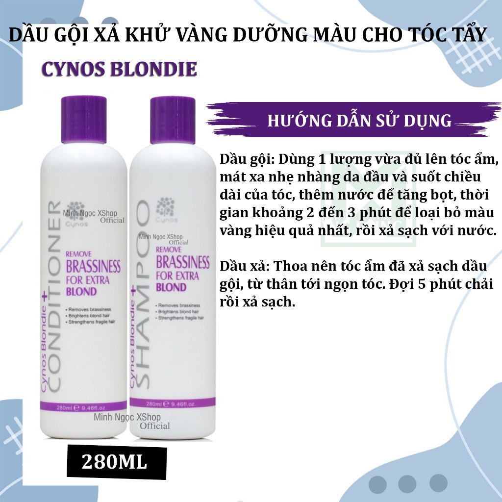 Dầu gội tím khử vàng Karseell - Elgon - Cynos Silver Shampoo 10ML - 100ML - 300ML - 500ML