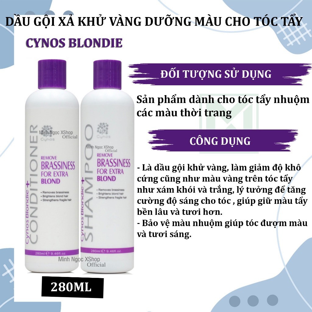 Dầu gội tím khử vàng Karseell - Elgon - Cynos Silver Shampoo 10ML - 100ML - 300ML - 500ML