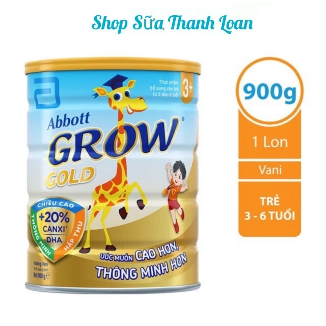 Sữa Bột Abbott Grow Gold 3+ 900g .