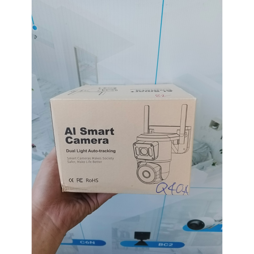 Camera Wifi Yoosee 2 khung hình Q18 LED TO 6MP | 4K | Ngoài trời | 2 ống kính 2 khung hình