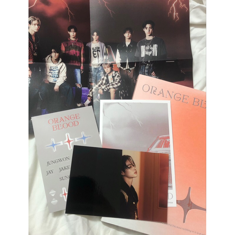 Card Enhypen Album Orange Blood