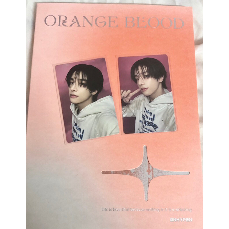 Card Enhypen Album Orange Blood