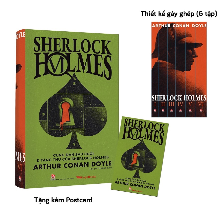 Sách - Sherlock Holmes: Tập 6 - Cung Đàn Sau Cuối Và Tàng Thư Của Sherlock Holmes - Tặng Kèm Postcard