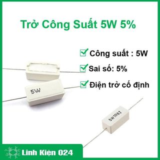 Trở công suất 5w 5% - 5r1