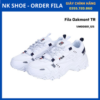 (Đủ bill) Giày Sneaker Thể Thao Nam Nữ FILA OAKMONT TR Trắng chính hãng 100%