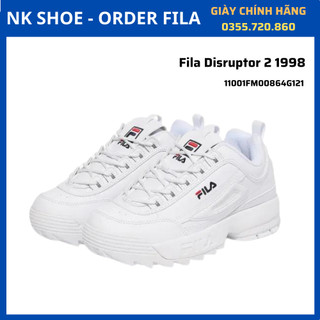 (Đủ bill) Giày Sneaker Thể Thao Nam Nữ Fila Disruptor II chính hãng 100%
