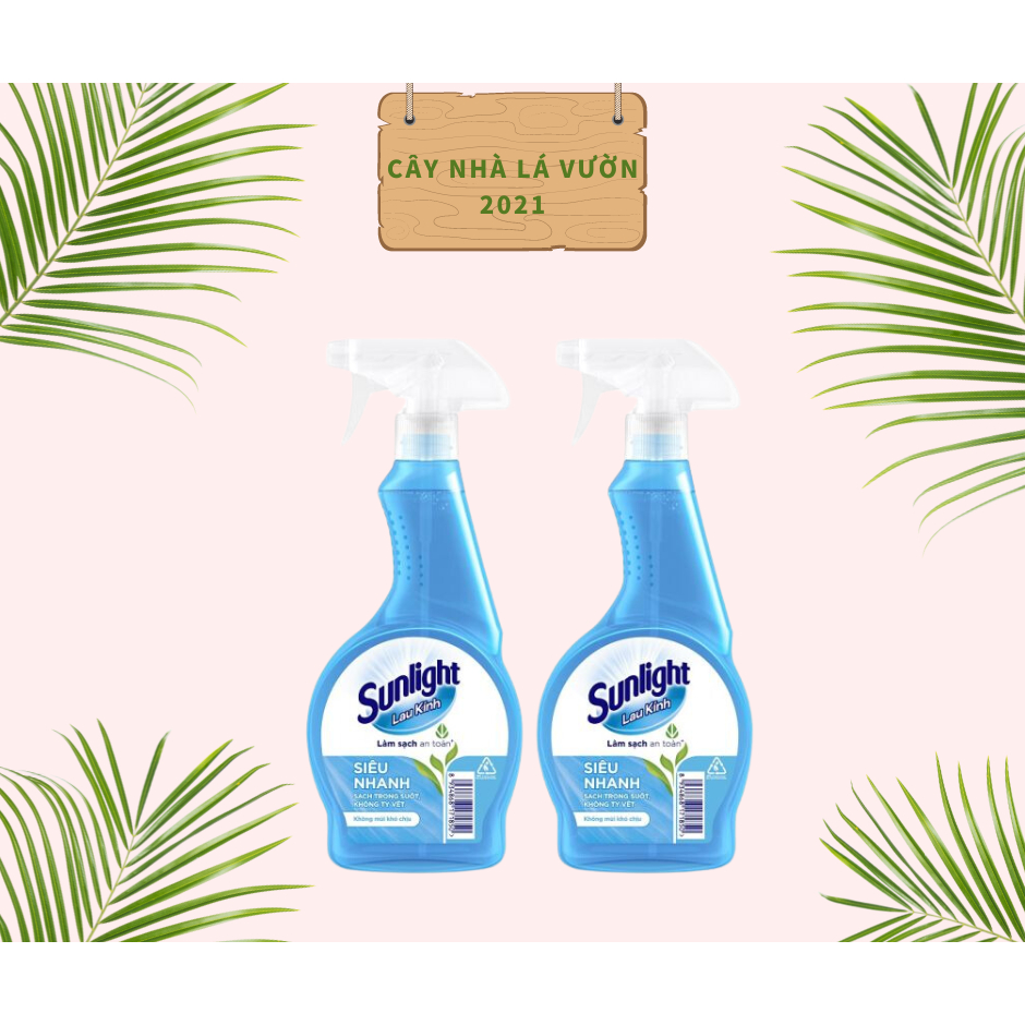 [ Combo 2 chai ] Nước Lau Kính Sunlight Siêu Nhanh 520ml