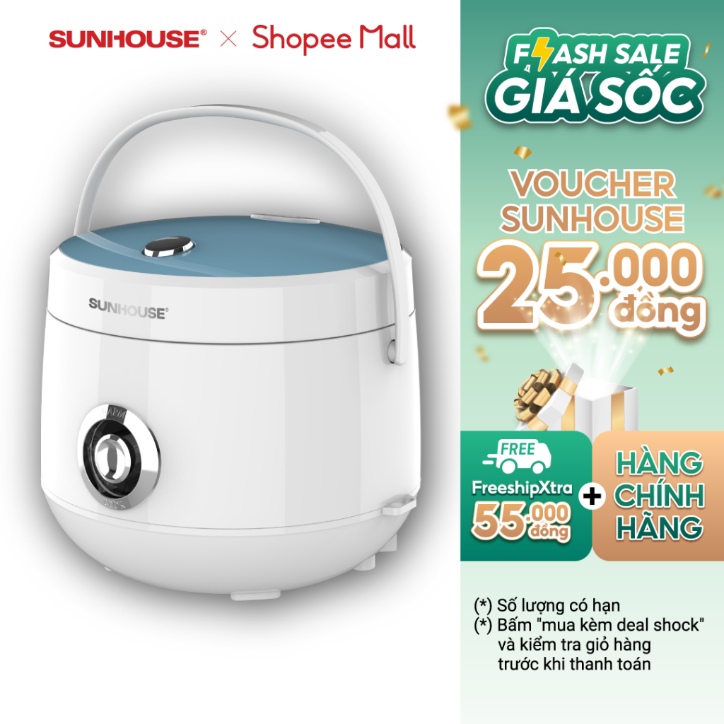 Nồi cơm điện SUNHOUSE 1.8L SHD8606