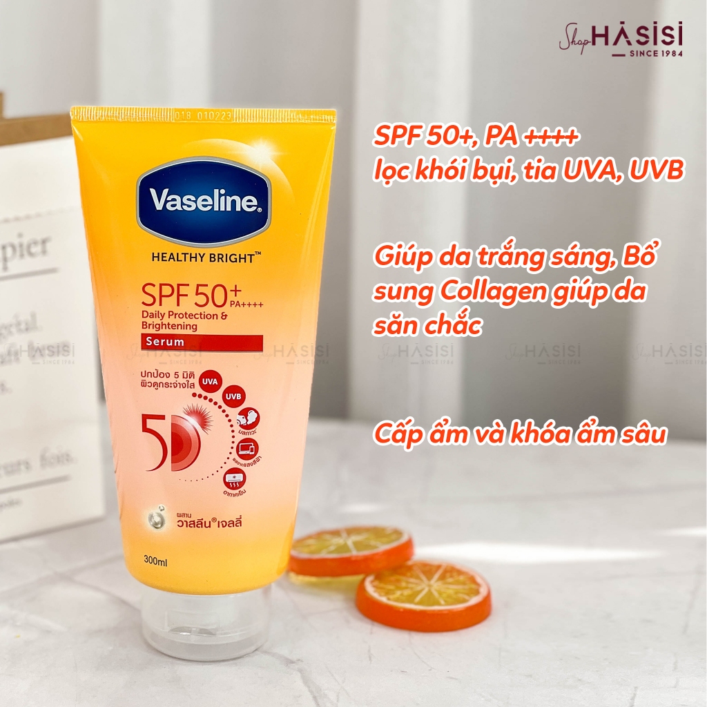 Serum Dưỡng Thể VASELINE - SPF50+/PA++++ Daily Protection & Brightening 50X 300ml