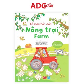 Sách- tô màu bóc dán - nông trại - farm