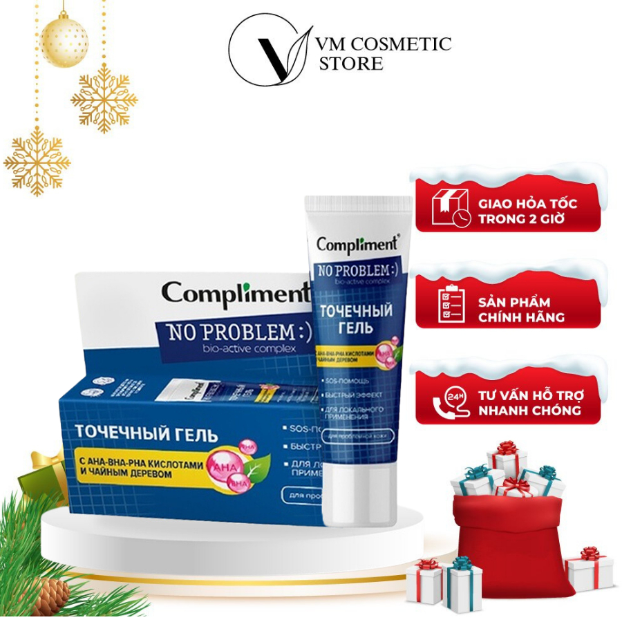 Kem dưỡng phục hồi AHA - BHA Compliment No Problem 25ml VM Cosmetic