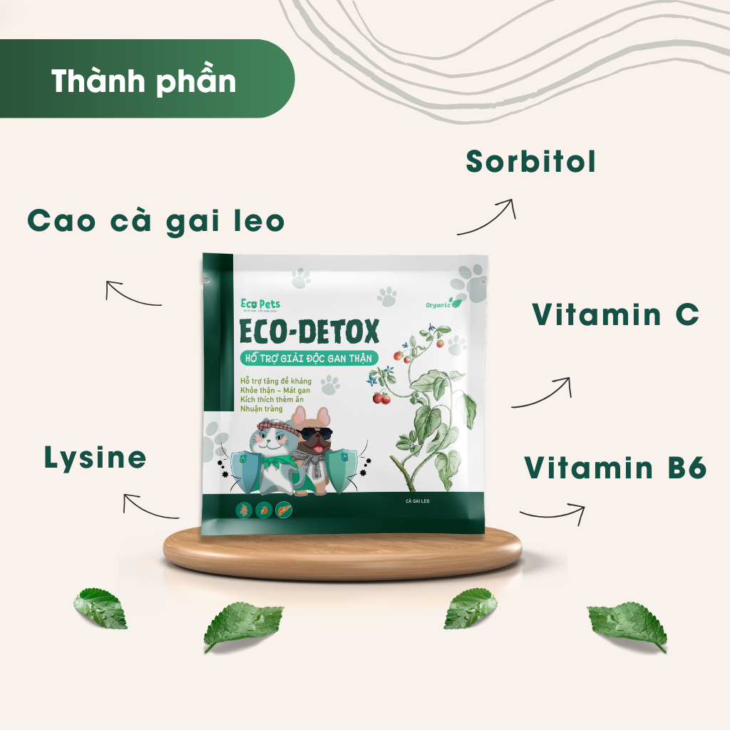Giải Độc Gan Thận ECO DETOX & Thuốc Bổ Máu ECO IRON - Thực Phẩm Chức Năng Giành Cho Chó Mèo