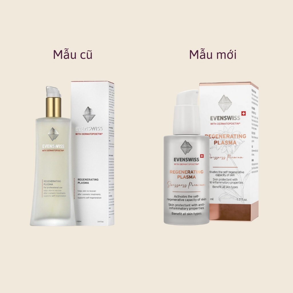 Huyết tương Evenswiss Regenerating Plasma dưỡng ẩm, phục hồi da Hàng Công Ty 50ml, 100ml - LAI BEAUTY BANK