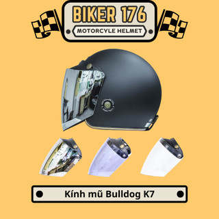 Kính chắn mũ bảo hiểm 3/4 bulldog k7 - biker 176 - mũ bảo hiểm chính hãng vũng tàu